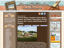 Tablet Screenshot of aboutmybeaches.com